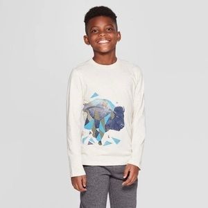 Cat & Jack Boys XS Buffalo Long Sleeve Tshirt